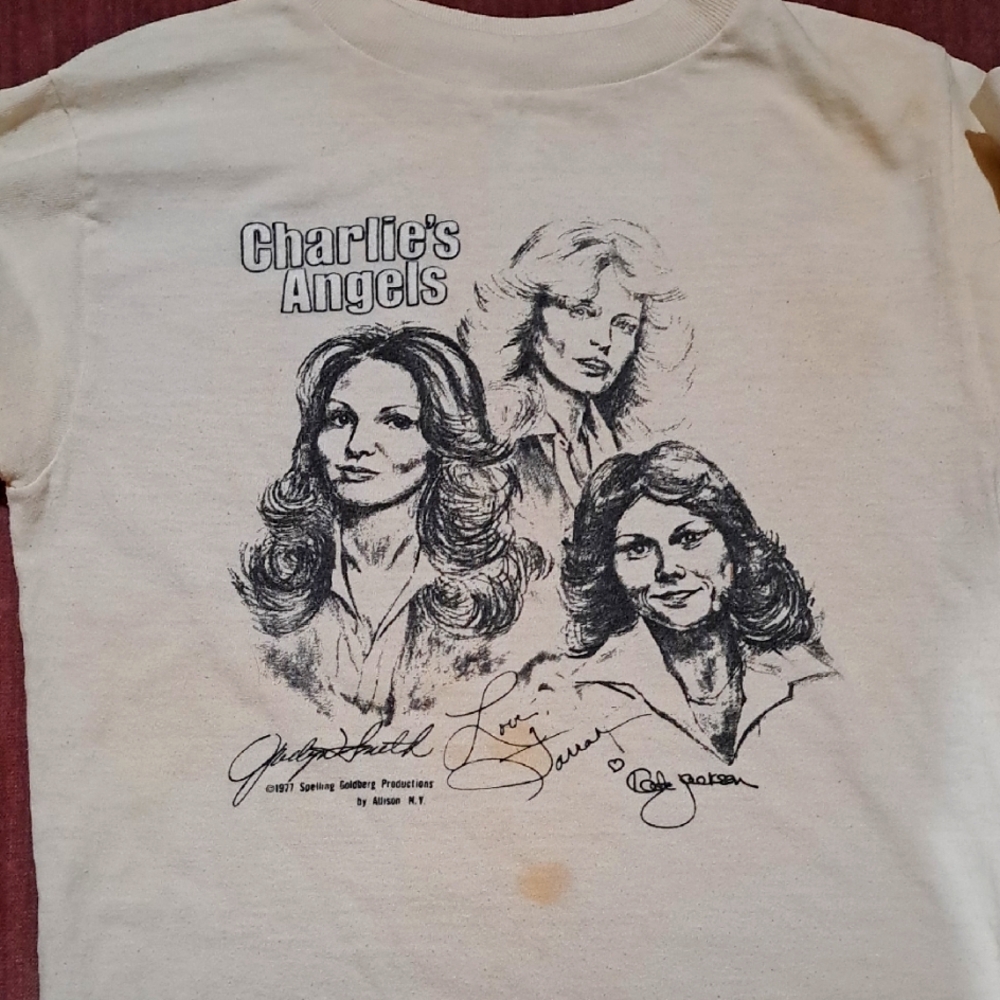 Vintage Charlie's Angels Graphic Tee Size Womens Small.